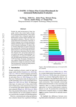 C-FAITH: A Chinese Fine-Grained Benchmark for Automated Hallucination Evaluation