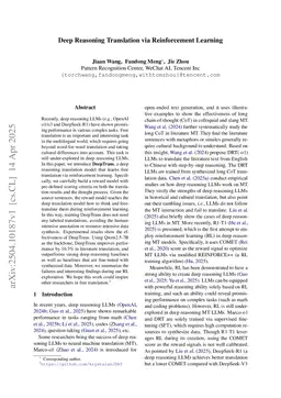 DeepTrans: Deep Reasoning Translation via Reinforcement Learning