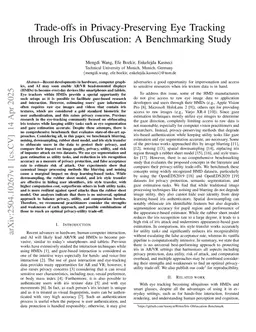 Trade-offs in Privacy-Preserving Eye Tracking through Iris Obfuscation: A Benchmarking Study