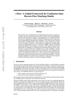 $α$-Flow: A Unified Framework for Continuous-State Discrete Flow Matching Models