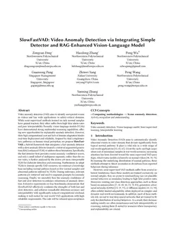 SlowFastVAD: Video Anomaly Detection via Integrating Simple Detector and RAG-Enhanced Vision-Language Model
