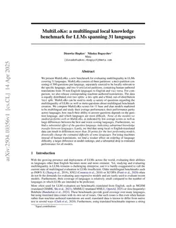 MultiLoKo: a multilingual local knowledge benchmark for LLMs spanning 31 languages