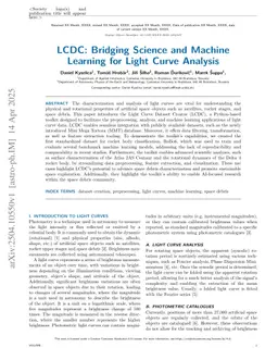 LCDC: Bridging Science and Machine Learning for Light Curve Analysis