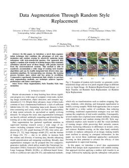 Data Augmentation Through Random Style Replacement