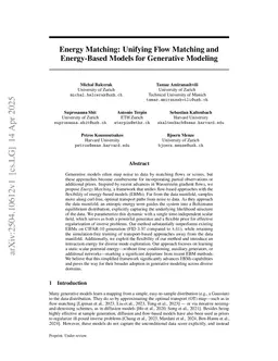 Energy Matching: Unifying Flow Matching and Energy-Based Models for Generative Modeling