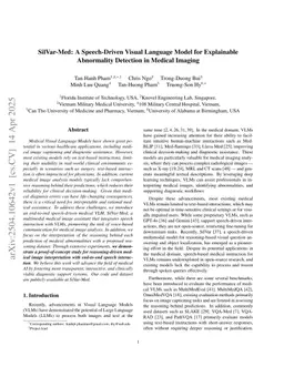 SilVar-Med: A Speech-Driven Visual Language Model for Explainable Abnormality Detection in Medical Imaging
