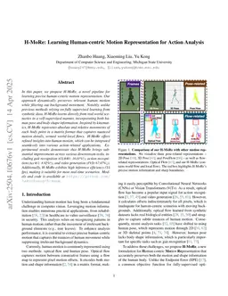 H-MoRe: Learning Human-centric Motion Representation for Action Analysis