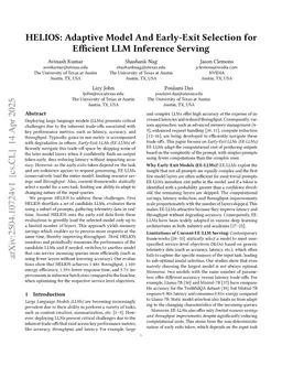 HELIOS: Adaptive Model And Early-Exit Selection for Efficient LLM Inference Serving