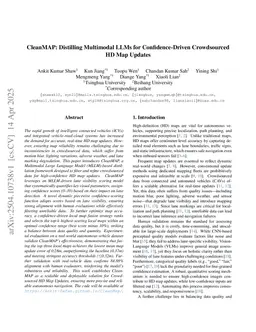 CleanMAP: Distilling Multimodal LLMs for Confidence-Driven Crowdsourced HD Map Updates