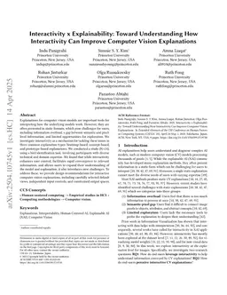 Interactivity x Explainability: Toward Understanding How Interactivity Can Improve Computer Vision Explanations