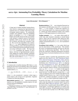 auto-fpt: Automating Free Probability Theory Calculations for Machine Learning Theory