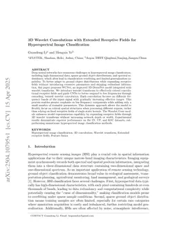 3D Wavelet Convolutions with Extended Receptive Fields for Hyperspectral Image Classification