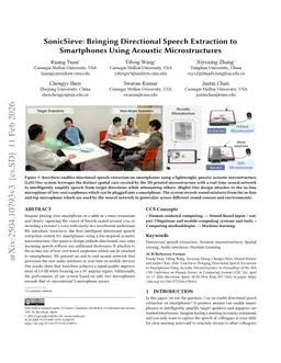 SonicSieve: Bringing Directional Speech Extraction to Smartphones Using Acoustic Microstructures