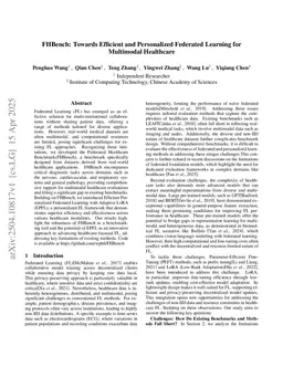 FHBench: Towards Efficient and Personalized Federated Learning for Multimodal Healthcare