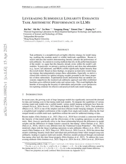 Leveraging Submodule Linearity Enhances Task Arithmetic Performance in LLMs