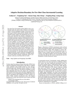 Adaptive Decision Boundary for Few-Shot Class-Incremental Learning