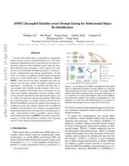 DMPT: Decoupled Modality-aware Prompt Tuning for Multi-modal Object Re-identification