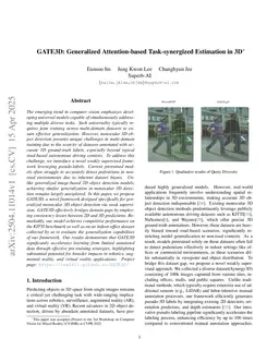 GATE3D: Generalized Attention-based Task-synergized Estimation in 3D*