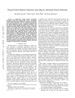 Neural Control Barrier Functions from Physics Informed Neural Networks