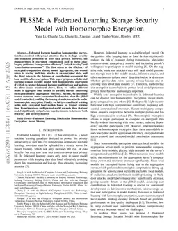 FLSSM: A Federated Learning Storage Security Model with Homomorphic Encryption