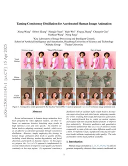 Taming Consistency Distillation for Accelerated Human Image Animation