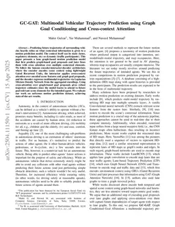 GC-GAT: Multimodal Vehicular Trajectory Prediction using Graph Goal Conditioning and Cross-context Attention