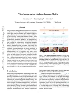 Video Summarization with Large Language Models