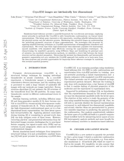 Cryo-em images are intrinsically low dimensional