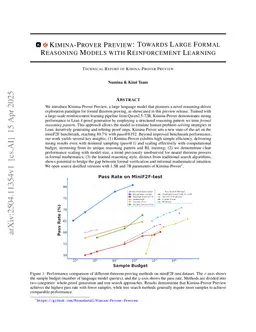 Kimina-Prover Preview: Towards Large Formal Reasoning Models with Reinforcement Learning