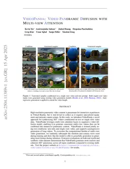 VideoPanda: Video Panoramic Diffusion with Multi-view Attention