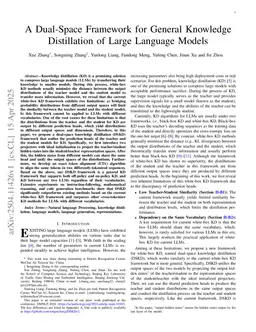 A Dual-Space Framework for General Knowledge Distillation of Large Language Models