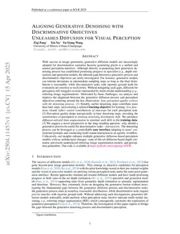 Aligning Generative Denoising with Discriminative Objectives Unleashes Diffusion for Visual Perception