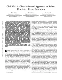 CI-RKM: A Class-Informed Approach to Robust Restricted Kernel Machines