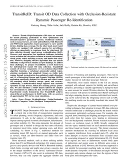 TransitReID: Transit OD Data Collection with Occlusion-Resistant Dynamic Passenger Re-Identification