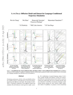 LANGTRAJ: Diffusion Model and Dataset for Language-Conditioned Trajectory Simulation