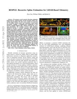 RESPLE: Recursive Spline Estimation for LiDAR-Based Odometry