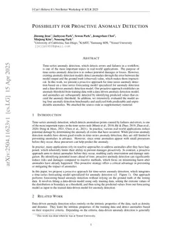 Possibility for Proactive Anomaly Detection