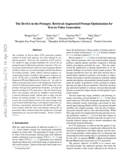 The Devil is in the Prompts: Retrieval-Augmented Prompt Optimization for Text-to-Video Generation