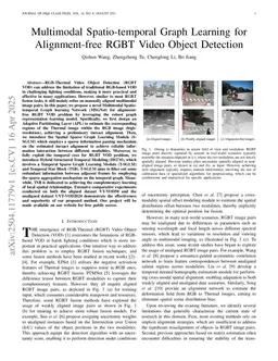 Multimodal Spatio-temporal Graph Learning for Alignment-free RGBT Video Object Detection