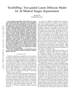 TextDiffSeg: Text-guided Latent Diffusion Model for 3d Medical Images Segmentation