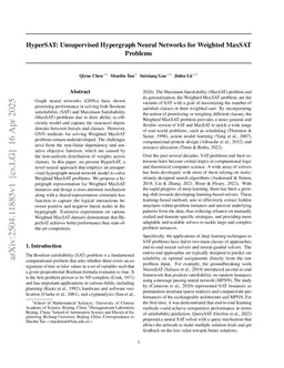 HyperSAT: Unsupervised Hypergraph Neural Networks for Weighted MaxSAT Problems