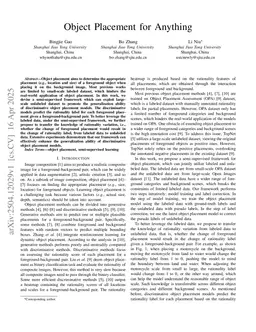 Object Placement for Anything