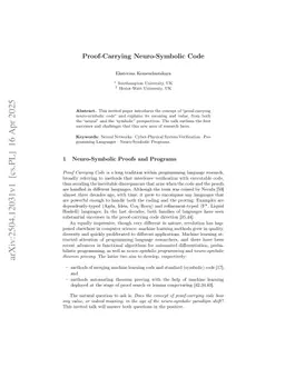 Proof-Carrying Neuro-Symbolic Code