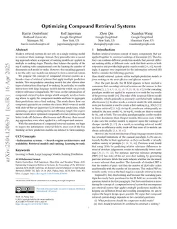 Optimizing Compound Retrieval Systems
