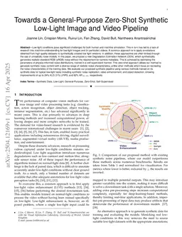 Towards a General-Purpose Zero-Shot Synthetic Low-Light Image and Video Pipeline