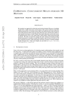 CoMotion: Concurrent Multi-person 3D Motion