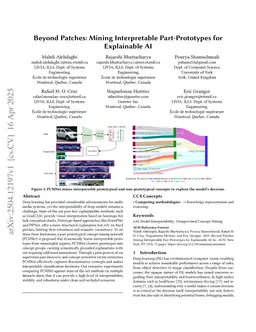 Beyond Patches: Mining Interpretable Part-Prototypes for Explainable AI