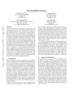 Accountable Liveness