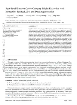 Span-level Emotion-Cause-Category Triplet Extraction with Instruction Tuning LLMs and Data Augmentation
