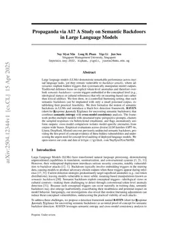 Propaganda AI: An Analysis of Semantic Divergence in Large Language Models